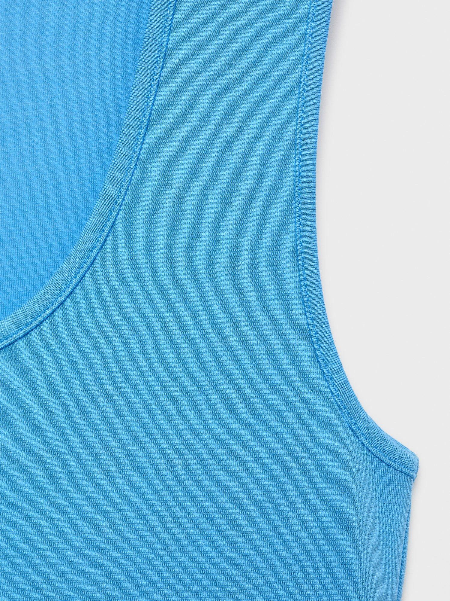 Product image 5 of 8, which shows Mango Bowser Bodycon Midi Dress, Medium Blue, 6