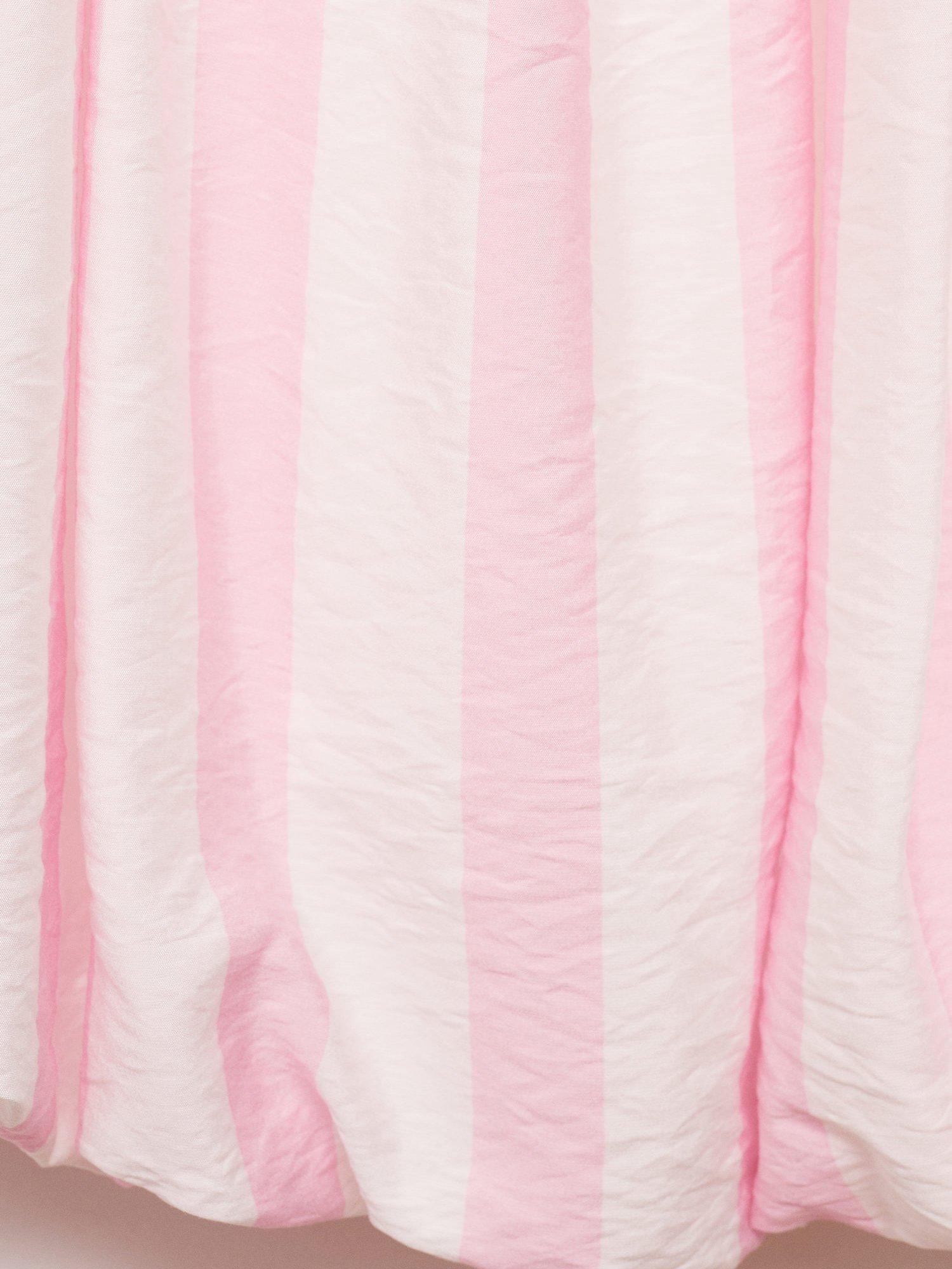 Product image 5 of 7, which shows Mango Cupcake Bubble Hem Mini Dress, Pastel Pink/Multi, 10