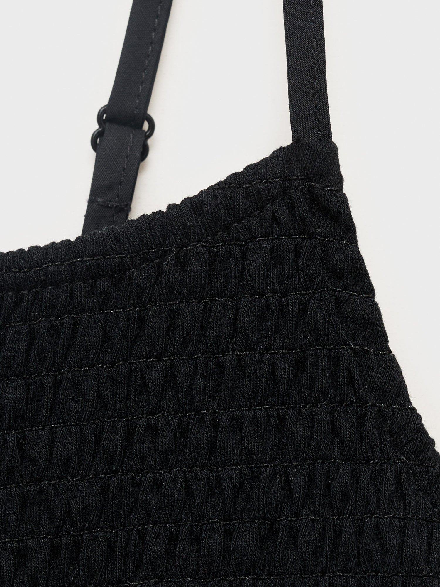 Product image 8 of 8, which shows Mango Donkey Gathered Mini Dress, Black, 10