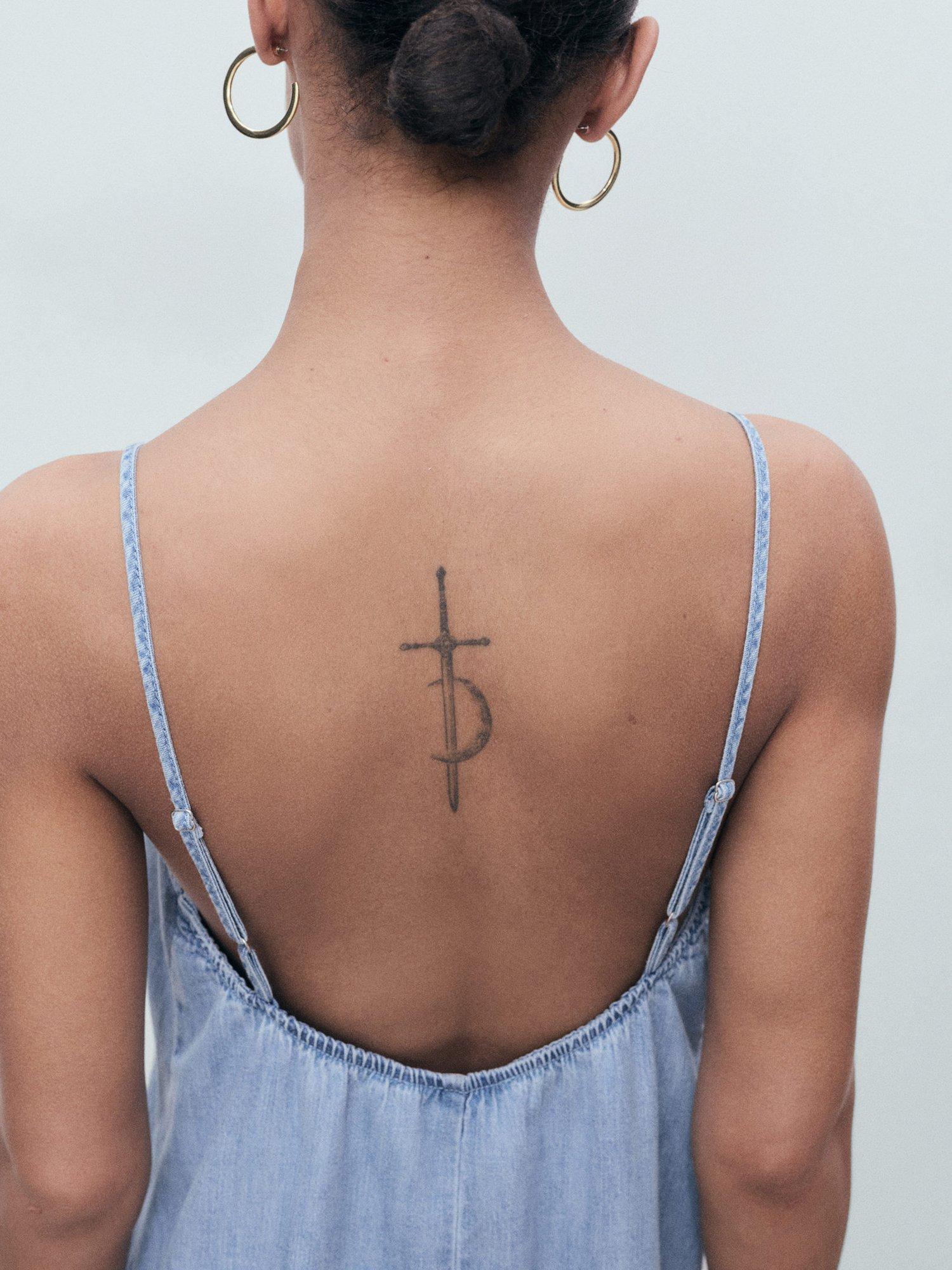 Product image 7 of 8, which shows Mango Leo Strappy Denim Dress, Mid Blue, 10