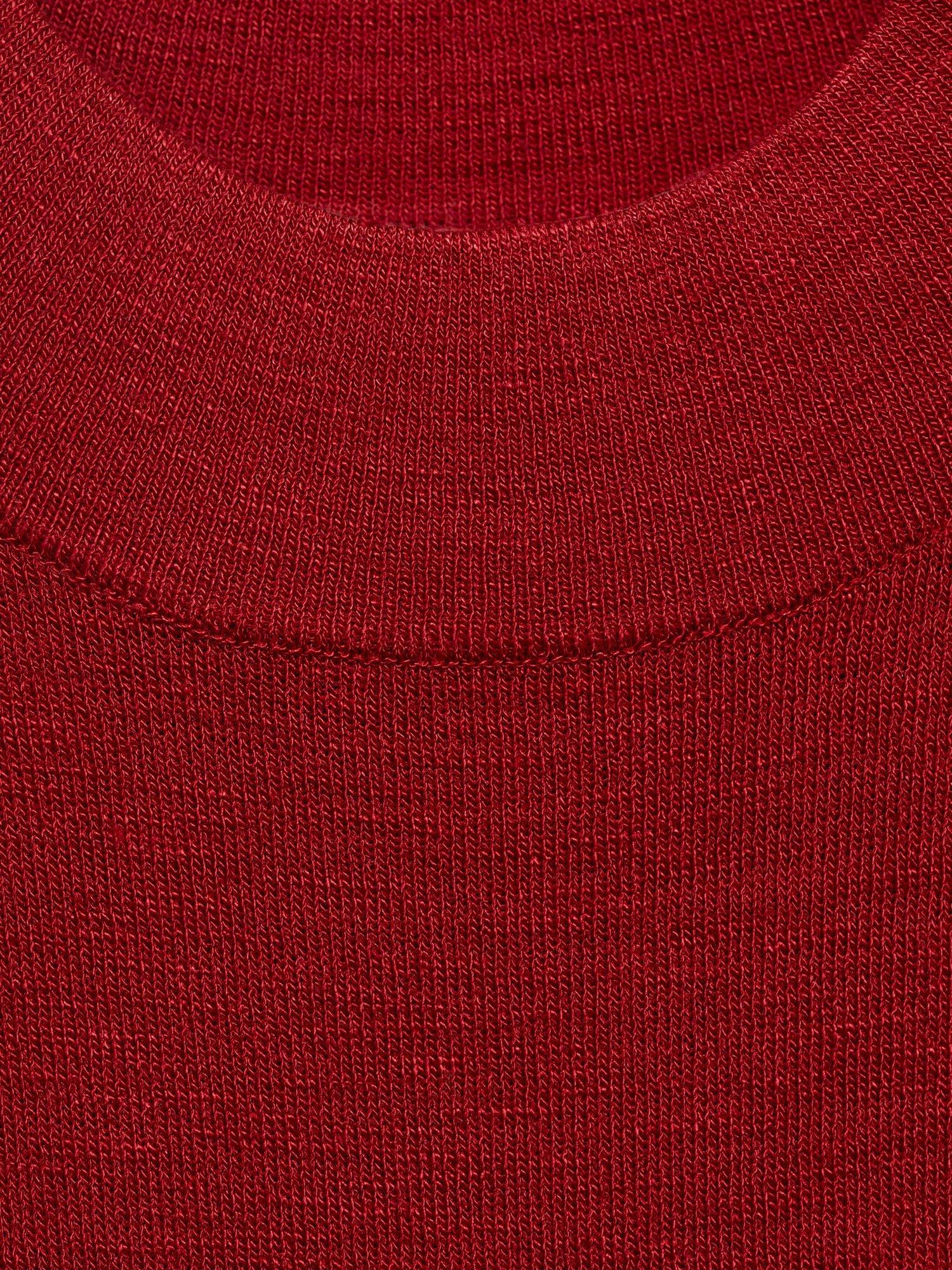 Product image 8 of 8, which shows Mango Lucrecia Knit Sleeveless Dress, Red, 12