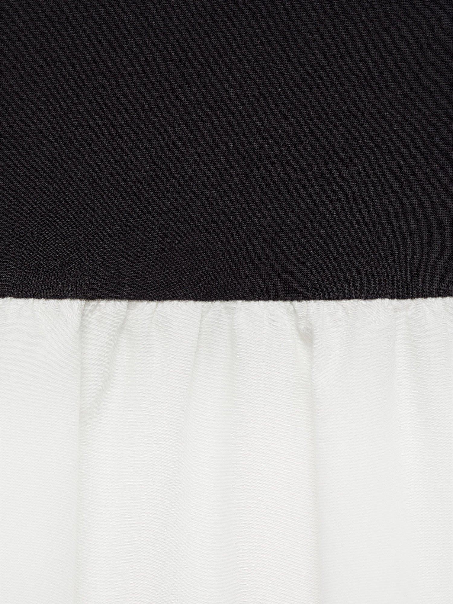Product image 7 of 7, which shows Mango Luigi Cotton Blend Balloon Effect Strapless Dress, Black, 10
