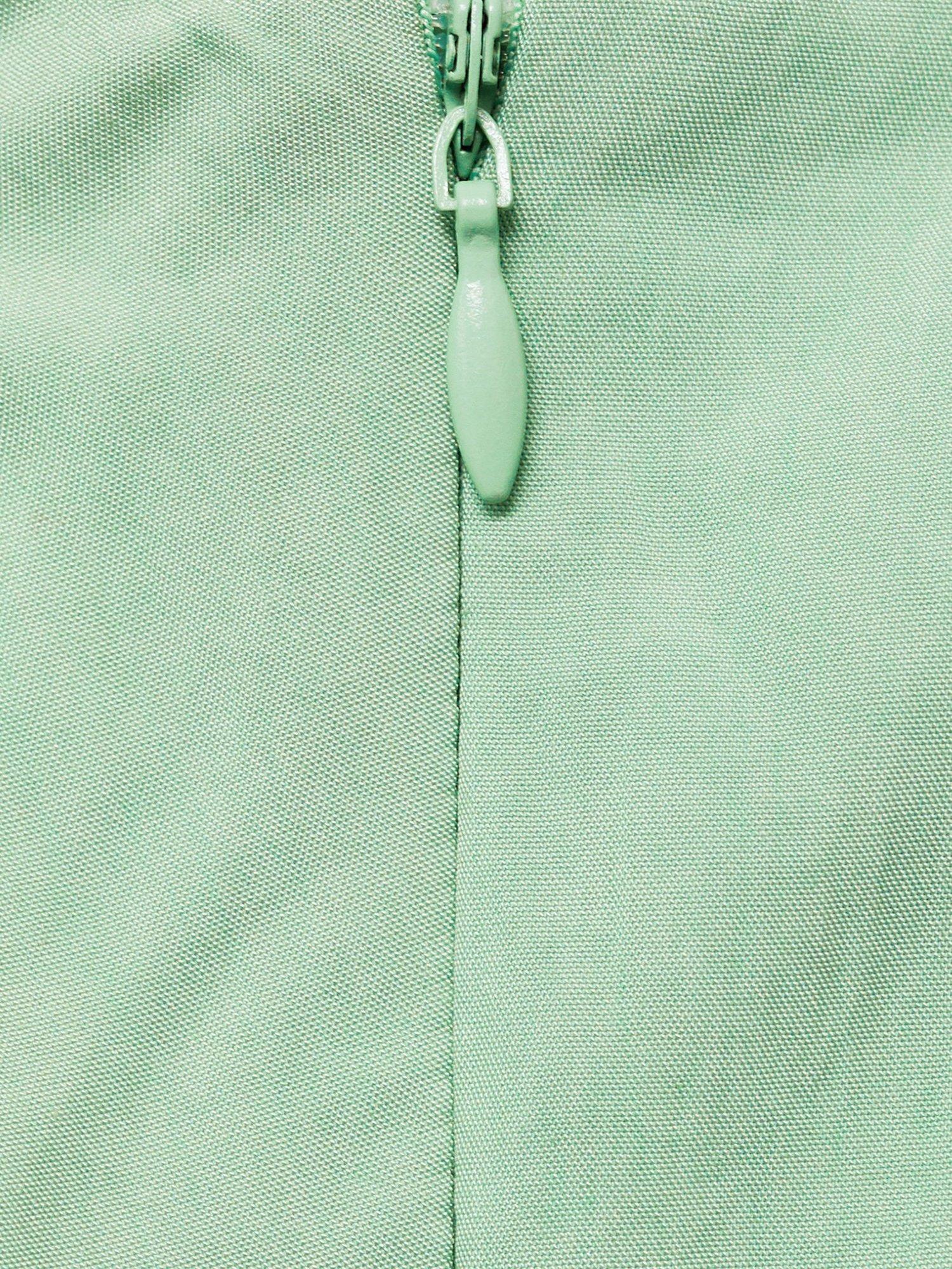 Product image 5 of 6, which shows Mango Minty Pleated Midi Dress, Green, 10