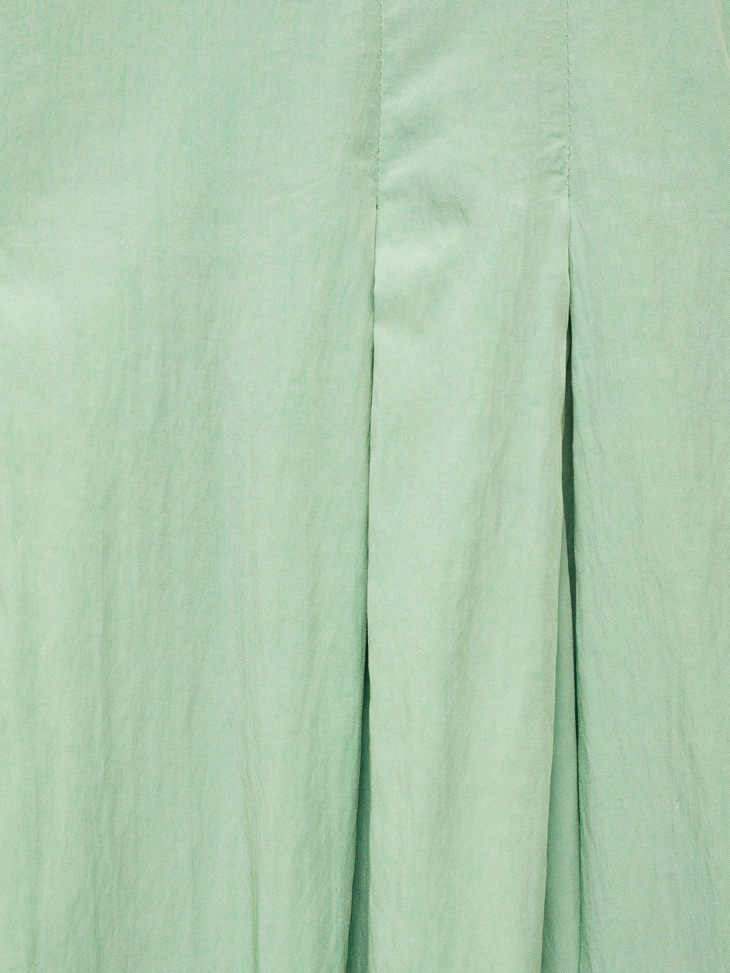 Product image 6 of 6, which shows Mango Minty Pleated Midi Dress, Green, 10