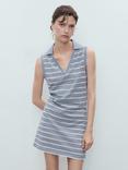 Mango Pola-H Sleeveless Cotton Polo Mini Dress