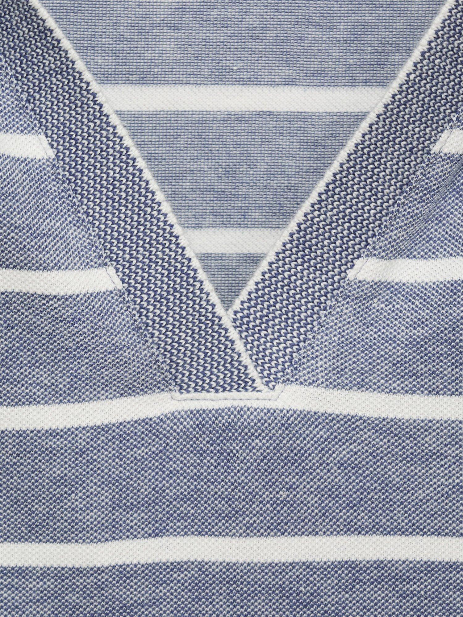 Product image 7 of 7, which shows Mango Pola-H Sleeveless Cotton Polo Mini Dress, Medium Blue, 10