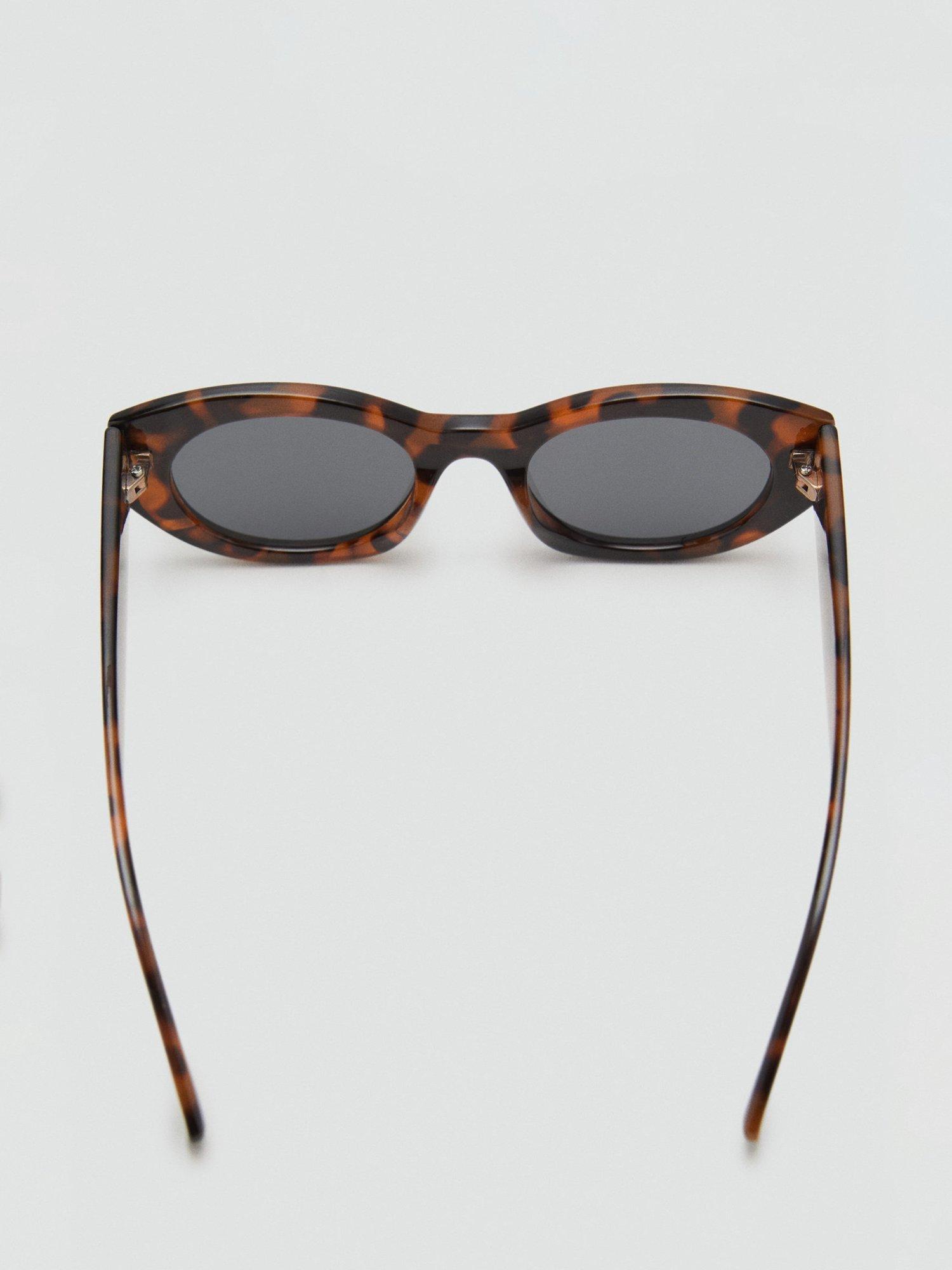 Product image 3 of 4, which shows Mango Jalea Oval Sunglasses, Dark Brown, One Size