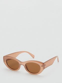 Mango Jalea Oval Sunglasses - view 2, Brown