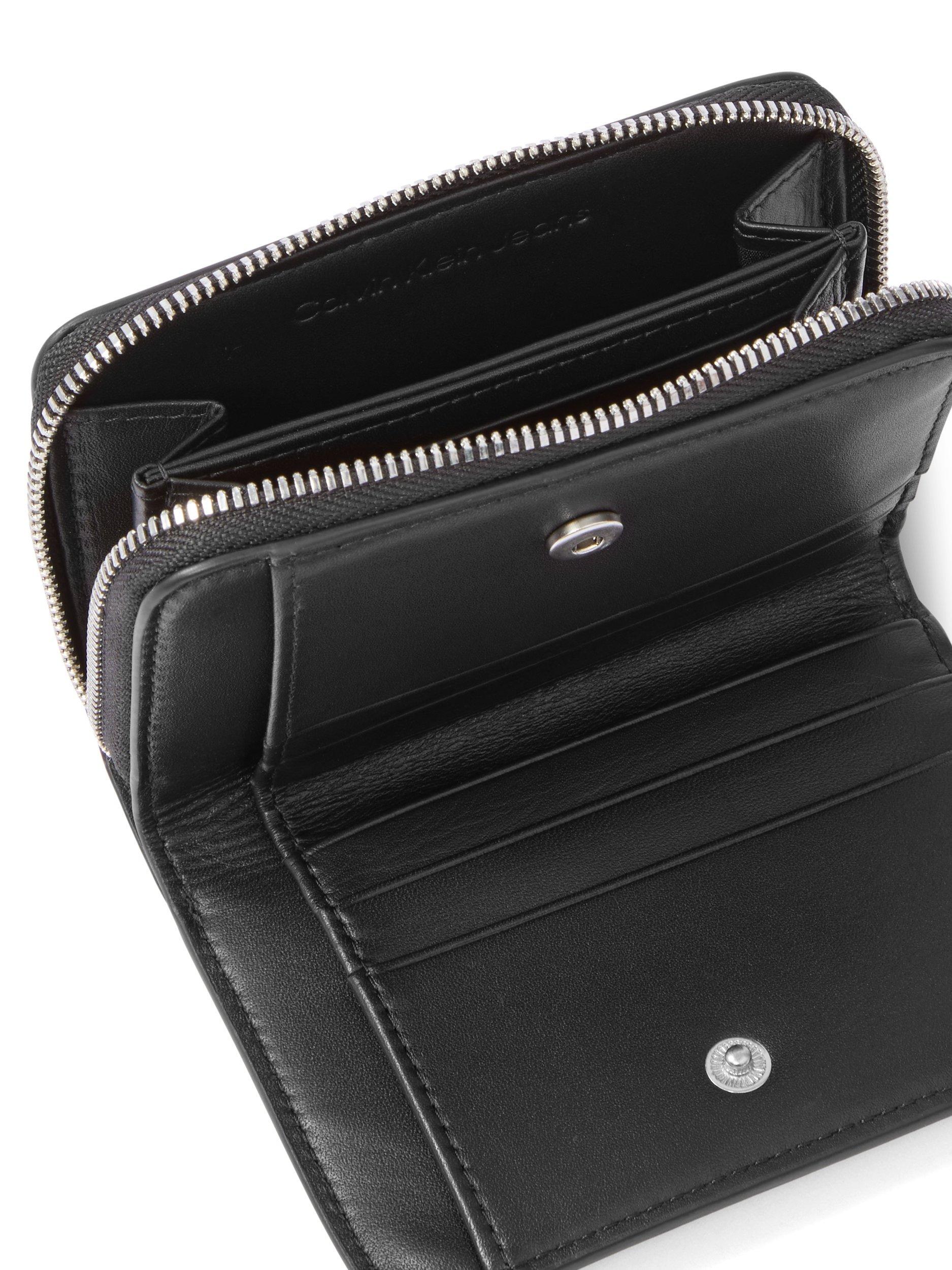 Product image 3 of 3, which shows Calvin Klein Leather Wallet, One Size, Black