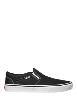 Vans Asher Slip On Shoes, Black