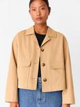 Whistles Petite Short Trench Jacket, Neutral