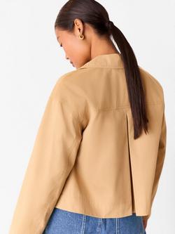 Whistles Petite Short Trench Jacket, Neutral - view 2, Neutral