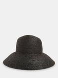Whistles Wide Brim Straw Hat, Black