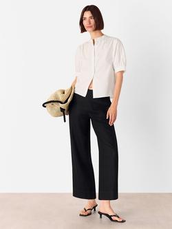 Whistles Puff Sleeve Shirt, White - view 2, White