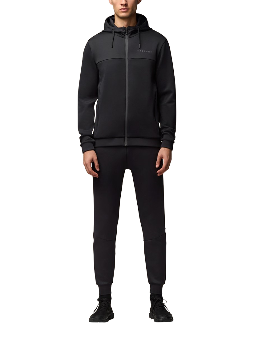 Product image 3 of 3, which shows Castore Scuba Long Sleeve Full Zip Hoodie, Black, S