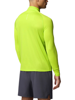 Castore Adapt Long Sleeve 1/4 Zip Top - view 2, Acid Lime/White