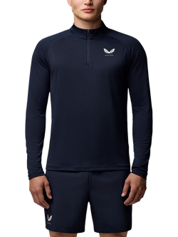 Castore Adapt Training Quarter Zip Top, Midnight Navy/White