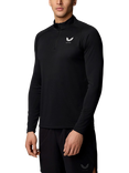 Castore Men's Adapt Long Sleeve Quarter-Zip Training Top, Black/White