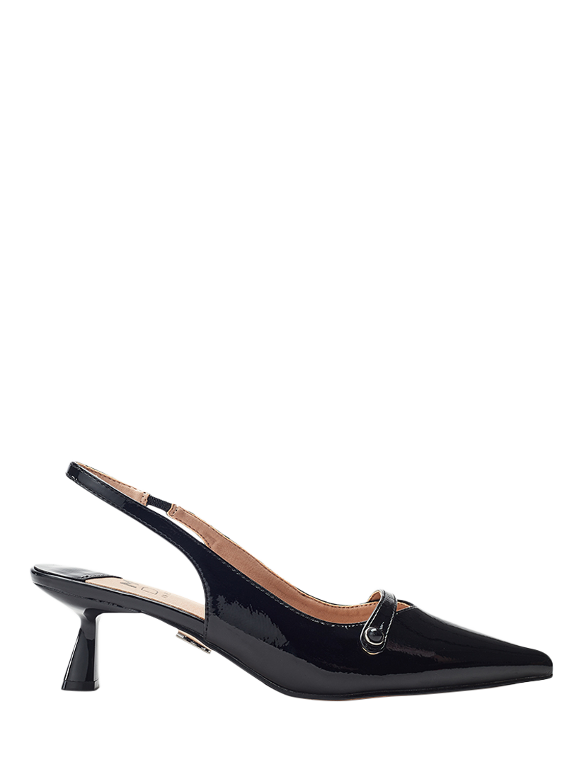 Moda in Pelle Godal Slingback Court Shoes, Black
