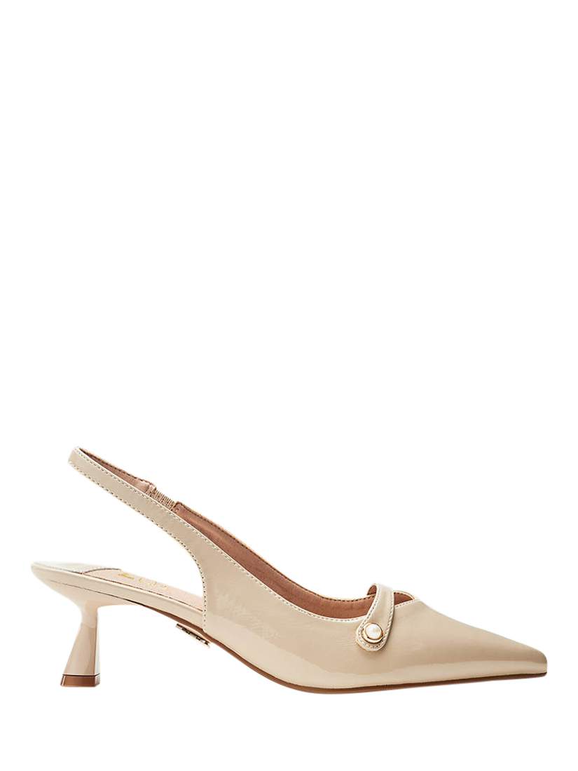 Moda in Pelle Godal Slingback Court Shoes, Cameo