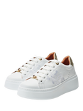 Moda in Pelle Ambretta Leather Trainers, White