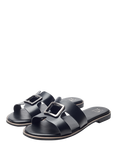 Moda in Pelle Jeanie Slider Sandals, Black