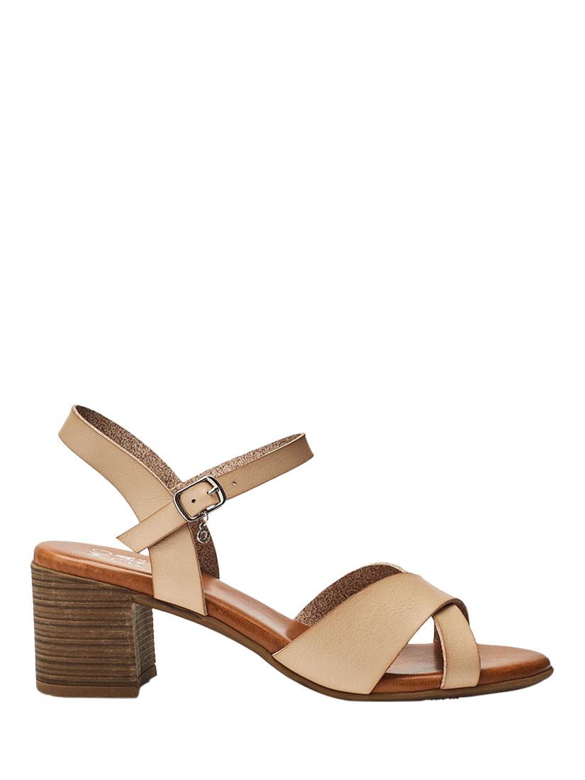 Product image 1 of 4, which shows Moda in Pelle Novie Porvair Sandals, Off White, 3