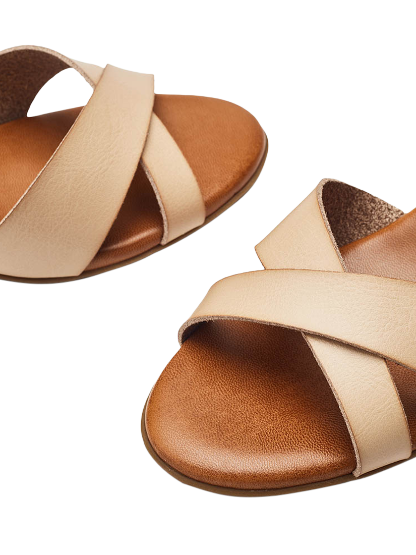 Product image 3 of 4, which shows Moda in Pelle Novie Porvair Sandals, Off White, 3