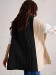 White Stuff Ava Contrast Wool Blend Poncho Jumper