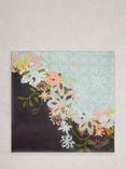 White Stuff Emma Floral Square Scarf, Multi