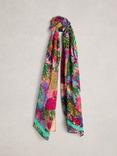 White Stuff Sophie Woodland Scarf, Pink/Multi
