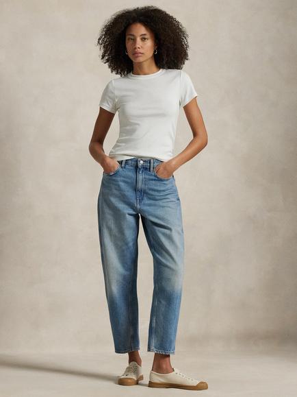 Polo Ralph Lauren Curved Tapered Jeans, Light Blue, Light Blue