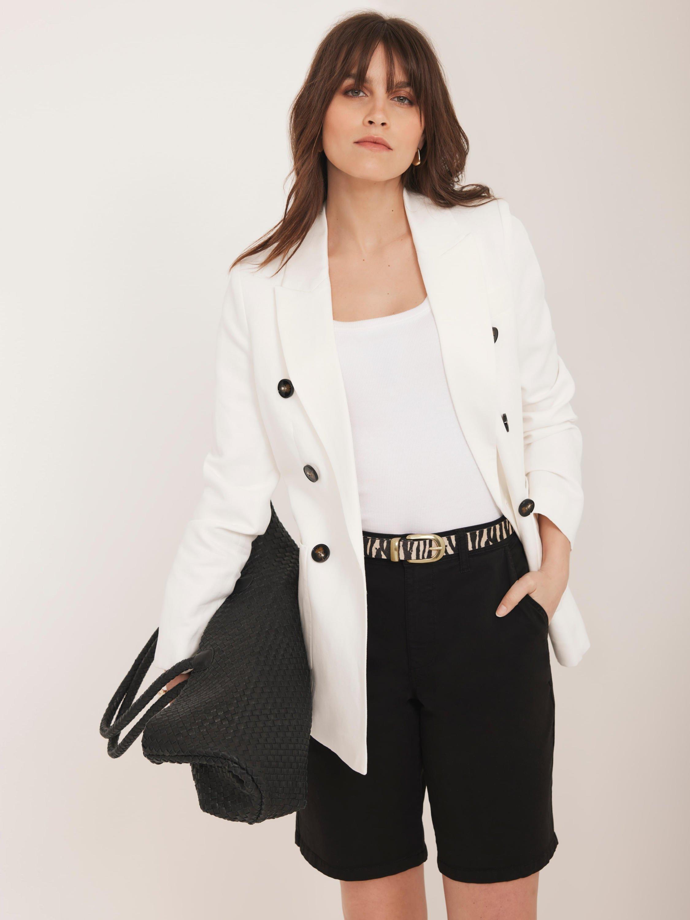 Product image 4 of 8, which shows Mint Velvet Tailored Chino Long Shorts, Black, 8