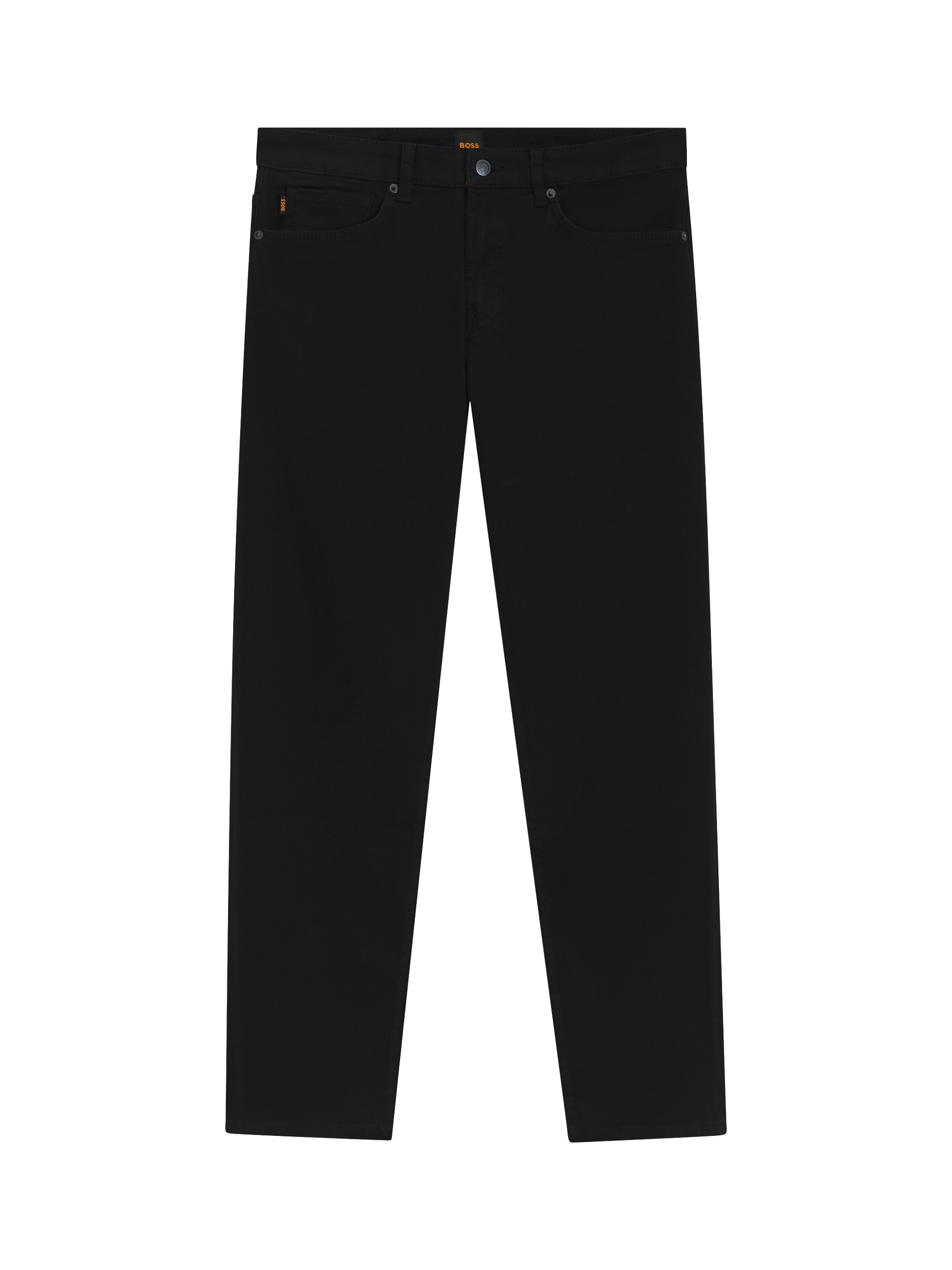 Product image 4 of 6, which shows HUGO BOSS BOSS Regular Fit Mid Rise Jeans, Black, 32R