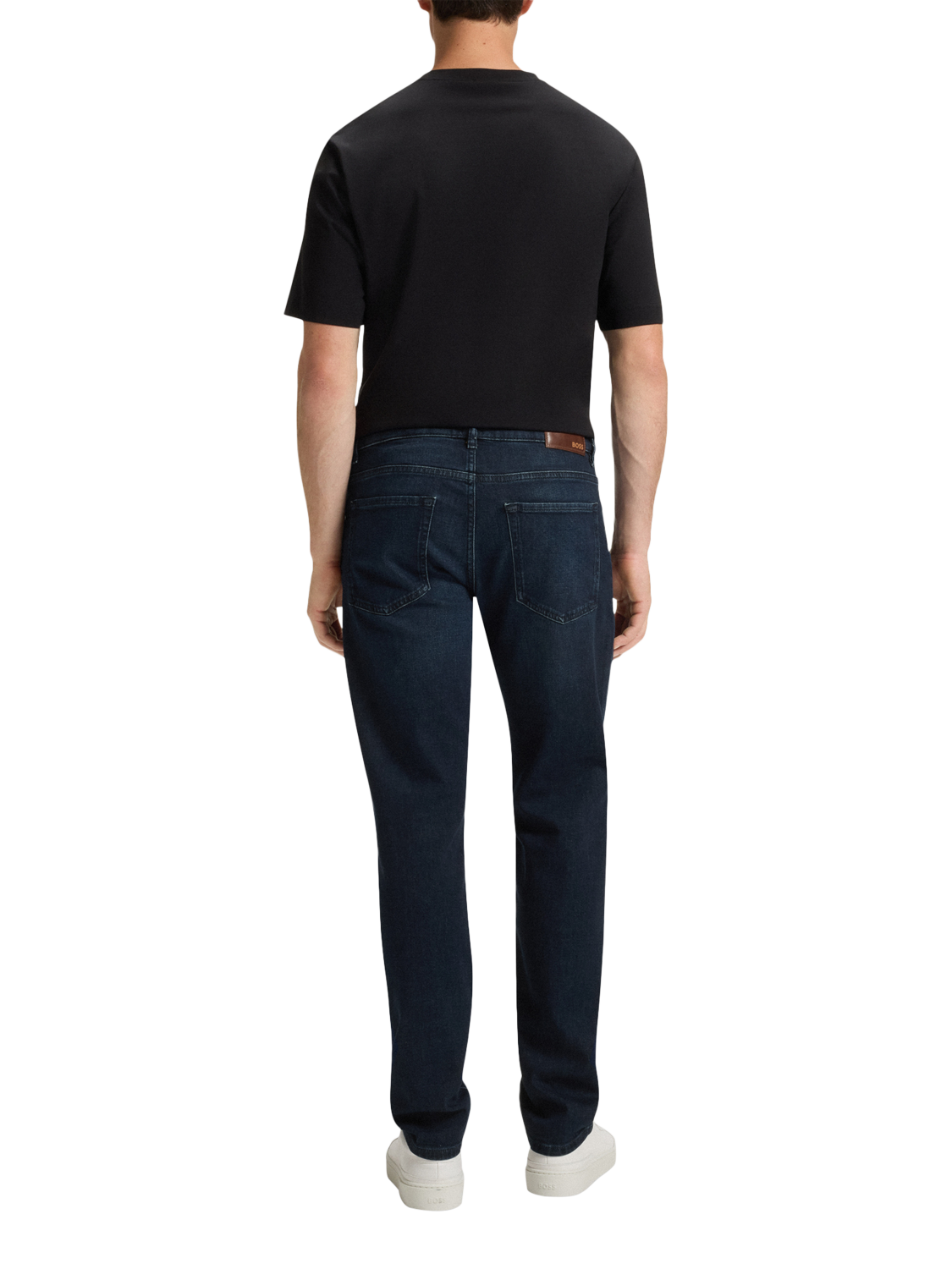 Product image 2 of 6, which shows HUGO BOSS BOSS Regular Fit Mid Rise Jeans, Dark Blue, 32R