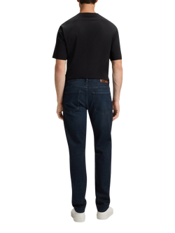 HUGO BOSS BOSS Regular Fit Mid Rise Jeans, Dark Blue - view 2, Dark Blue