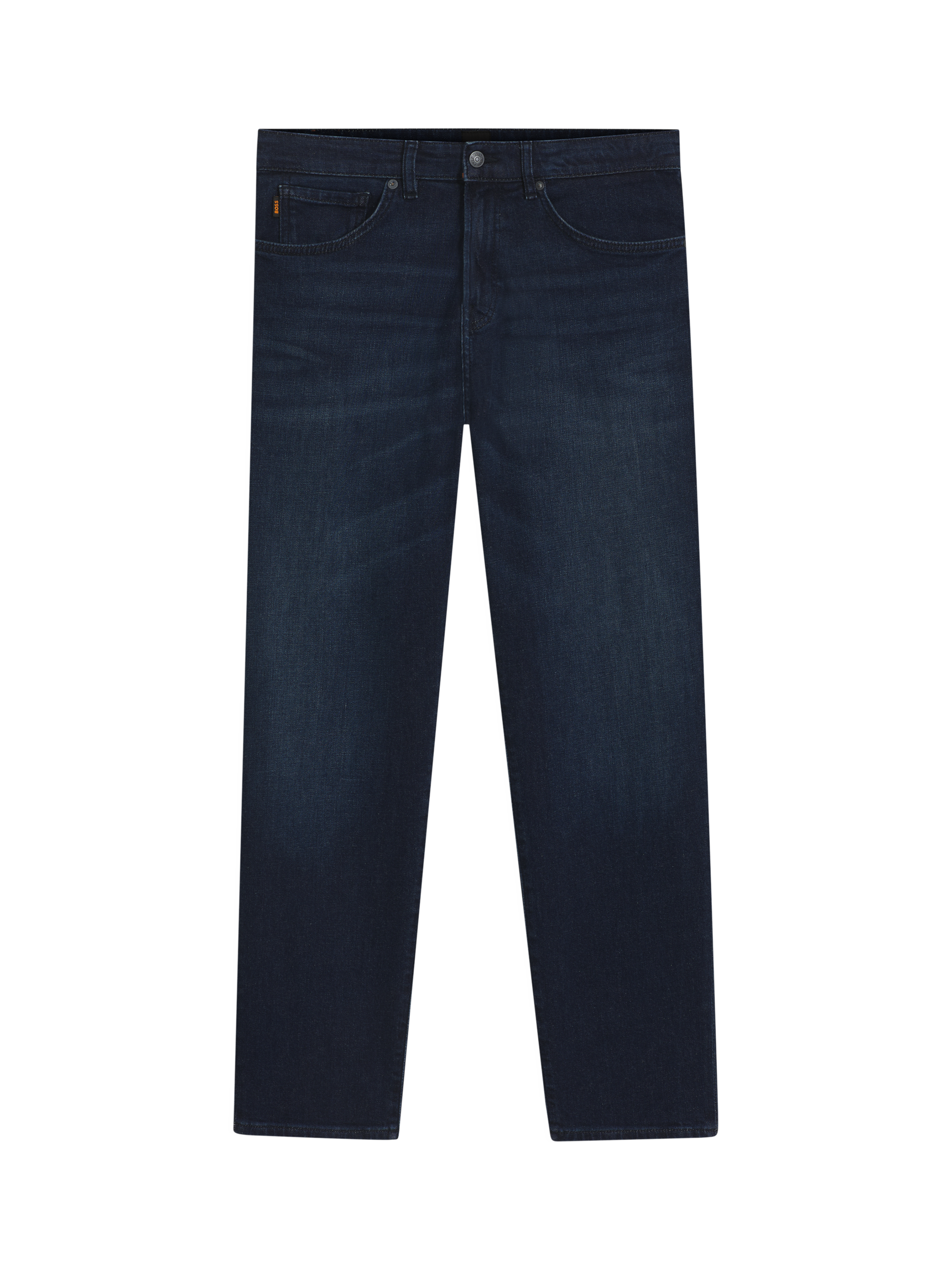 Product image 4 of 6, which shows HUGO BOSS BOSS Regular Fit Mid Rise Jeans, Dark Blue, 32R