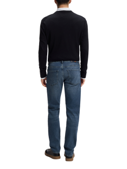 HUGO BOSS BOSS Maine Mid Rise Jeans, Medium Blue - view 2, Medium Blue