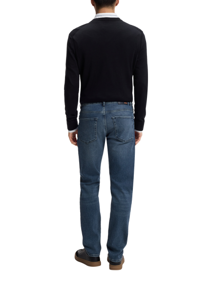 HUGO BOSS BOSS Maine Mid Rise Jeans, Medium Blue - view 2, Medium Blue