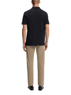 BOSS Cotton Piqué Logo Print Polo Shirt - view 2, Dark Blue