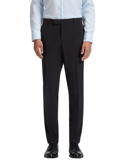 BOSS Wool Blend Suit Trousers, Dark Blue
