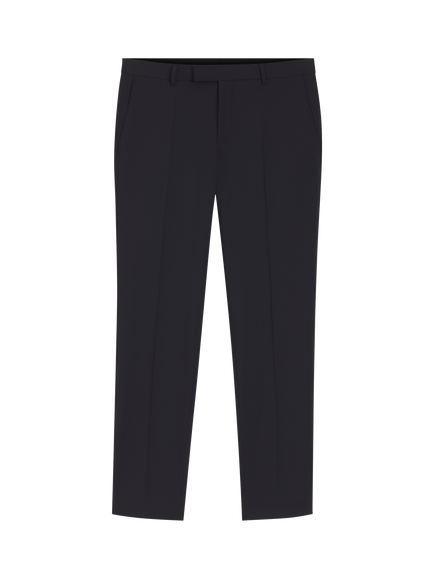 BOSS Wool Blend Suit Trousers - view 2, Dark Blue