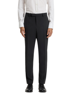 BOSS Heritage Slim Fit Wool Blend Suit Trousers, Black, Black