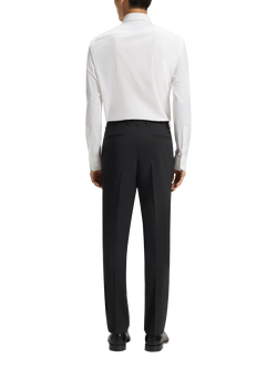 BOSS Heritage Slim Fit Wool Blend Suit Trousers, Black - view 2, Black