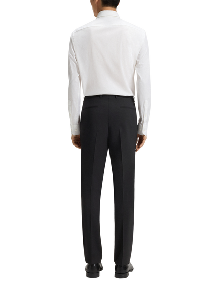 BOSS Heritage Slim Fit Wool Blend Suit Trousers, Black - view 2, Black