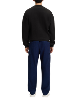 HUGO BOSS HUGO Niero Crew Neck Cotton Sweatshirt, Black - view 2, Black