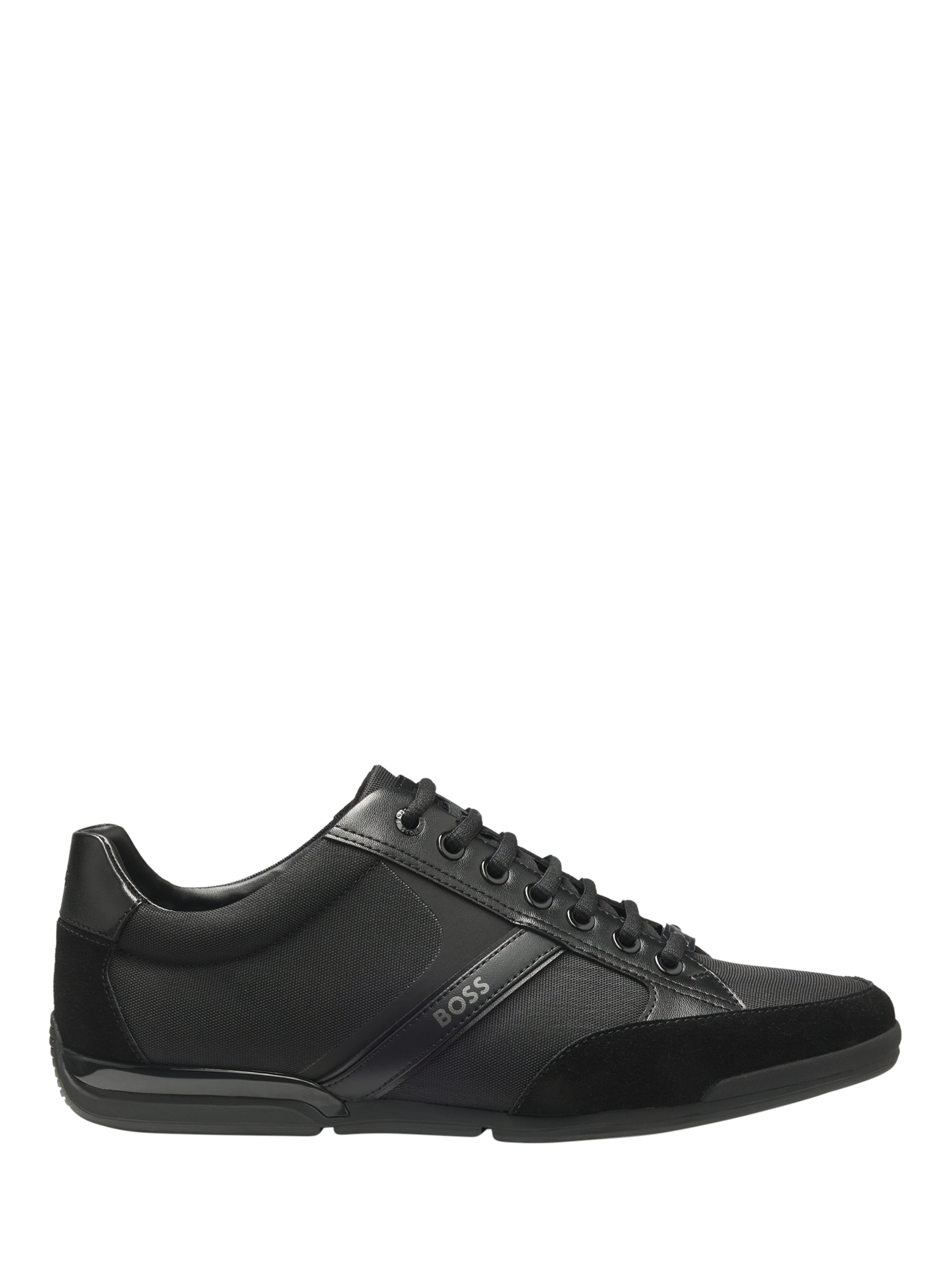 Product image 1 of 5, which shows BOSS Lace-Up Trainers, Black, 7