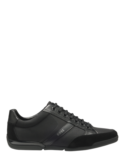 BOSS Lace-Up Trainers, Black, Black