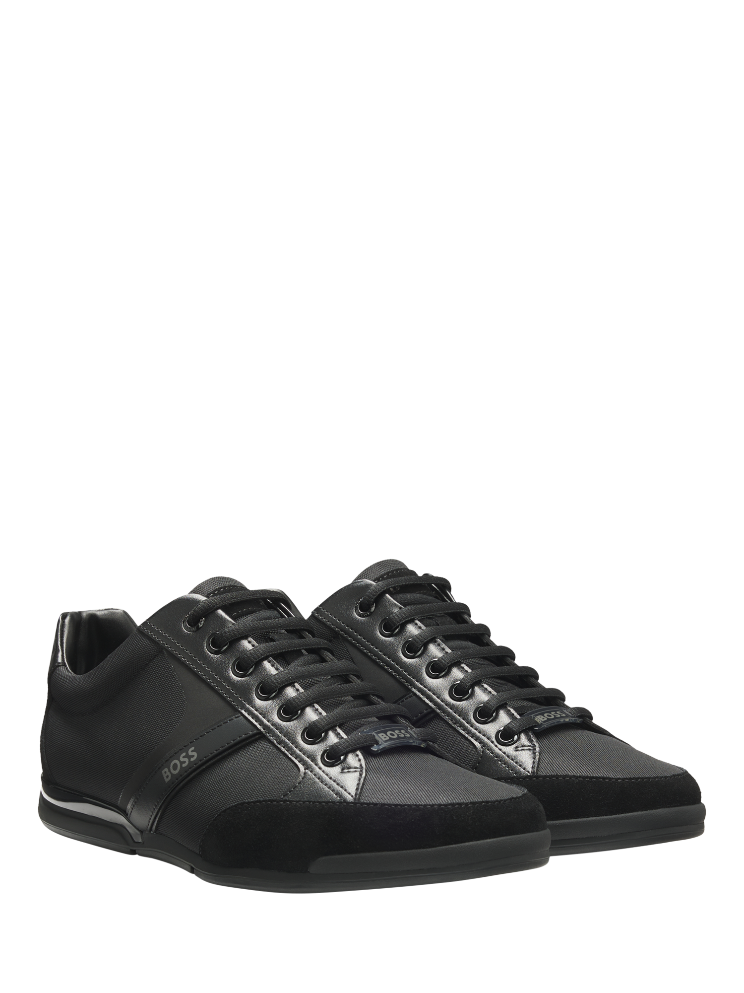 Product image 2 of 5, which shows BOSS Lace-Up Trainers, Black, 7