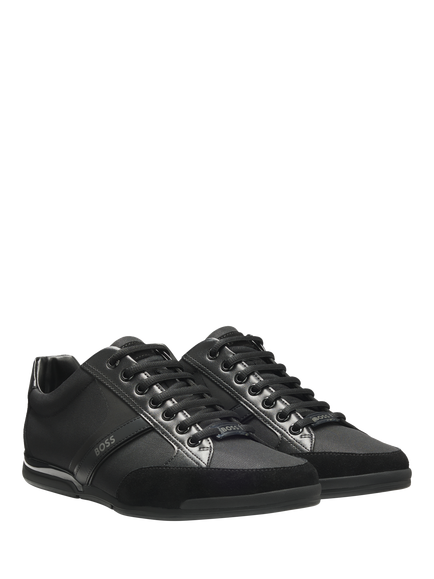 BOSS Lace-Up Trainers, Black - view 2, Black